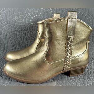 Sonoma Big Girls Gold Zaria Western Boots NWT Size Big Girls 4